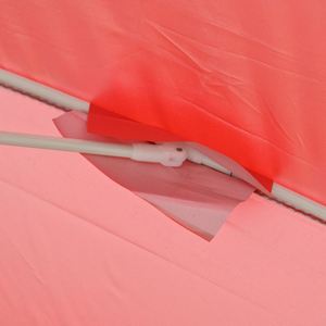 Parasol de plage pliable multicolore réglable avec poteaux en fibre de verre, protection UV, portable pour pique-nique, jardin, cour - Product Image 4