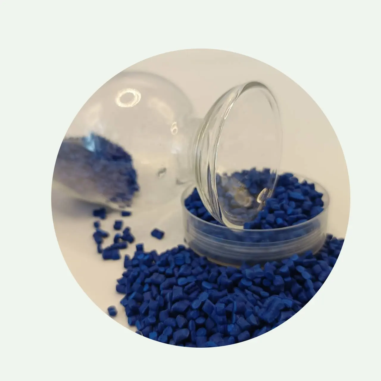 Blue masterbatch karbon biru pelet plastik Ldpe