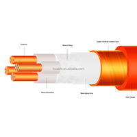 Cable de alimentación de cobre con núcleo de PVC ignífugo, libre de halógenos y de baja emisión de humo, BTTZ/NG-A(BTLY) 0.6/1KV 2.5-400 mm², 5 núcleos, para minería