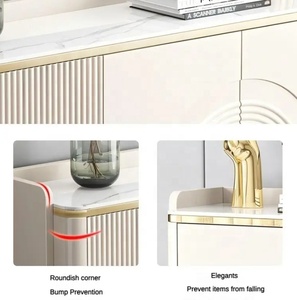 Tủ trưng bày kiểu buffet sang trọng hiện đại cho phòng ăn và nhà bếp, đồ nội thất gỗ phong cách rustic dùng trong nhà ở phòng ngủ - Product Image 5