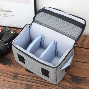 Сумка для фотоаппарата нейлоновая треугольная Черная Цифровая Наплечная Сумка для Canon Nikon <span class=keywords><strong>Sony</strong></span> <span class=keywords><strong>SLR</strong></span> DSLR сумка для фотоаппарата наружная портативная для фотосъемки - Product Image 2