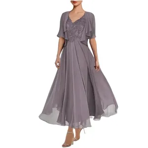 open lace back dress Mermaid Sweetheart Lace Prom Dress with Detachable Sleeves, Sky Blue / 4 main image 1