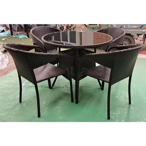 Bàn Cà Phê Đặt Vòng Bàn Ăn Đặt 4 Ghế Đồ Nội Thất Ngoài Trời Cho Nhà Hàng - Product Image 3