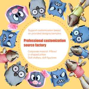 Maßgefertigte Superweiche Plüsch-Meerestier-Spielzeuge Personalisierte Figuren für Einzigartige Geschenke und Markenmaskottchen zur Stresslinderung - Product Image 1