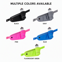 Ceinture de course personnalisée avec logo d'usine, sans rebondissement, avec porte-bouteille, sac banane d'hydratation étanche grande capacité pour les coureurs
