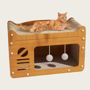 Commercio all'ingrosso su misura mobili in legno stile esterno casa del gatto Pet per gatti criceti cani conigli con motivo animale - Product Image 5