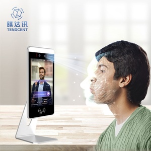 Tendcent 8 Inch Face Recognition & NFC Biometric Access Control Security System Temperature Measurement Supported WiFi Network - Product Image 1