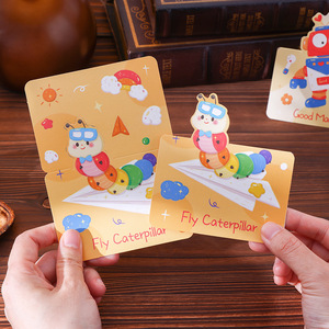 Biglietti d'<span class=keywords><strong>Auguri</strong></span> Ecologici con Animali Cartoon - Cartoline Disegnate a Mano per Compleanni, Lauree e Altre Occasioni Carte Regalo <span class=keywords><strong>di</strong></span> Tendenza - Product Image 3