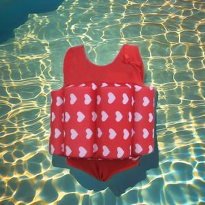 Baju Renang Pelampung Bayi Balita dengan Logo Kustom Cetak Sublimasi, Jaket Pelampung Solid, Alat Bantu Belajar Berenang, Pakaian Mandi - Product Image 2