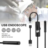 Produk Terlaris Drop Shipping 2026 Kamera Inspeksi Bawah Air USB 5.5mm untuk Ponsel, Kamera Endoskop Mini