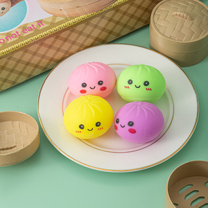 <b>Squishy</b> Dumpling Toys Colorful TPE Stress Relief Fidget Toys For Kids And Adults - Product Image 5