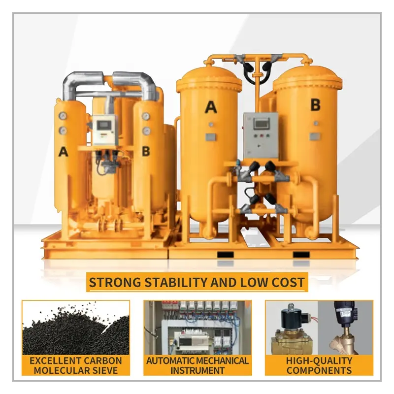AirHorse mesin Generator oksigen industri, mesin Generator Nitrogen kemurnian tinggi 99.999% untuk pemotongan Laser/pemotong logam