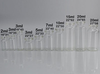 Flacons en verre transparent/ambre de 5 ml sur mesure avec bouchon en caoutchouc pour sérum, poudre lyophilisée, sérigraphiés et estampés à chaud