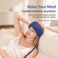 Appareil de massage automatique intelligent pour la tête avec fonction de pétrissage et de compression chaude, aide au sommeil pour la maison connectée