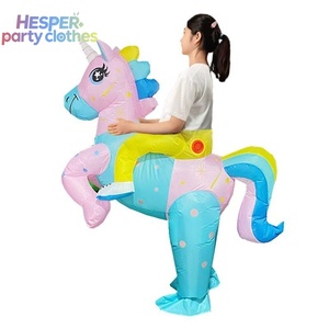 Disfraz Inflable de Unicornio de Dibujos Animados para Halloween, Modelo HESPER, para Adultos Unisex, Actuaciones y Espectáculos - Product Image 1