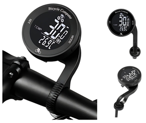Ordinateur de vélo sans fil BRIVIGA, <span class=keywords><strong>compteur</strong></span> de vitesse avec rétroéclairage, multifonction, odomètre de vélo avec affichage de la température - Product Image 4