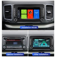 Lecteur multimédia de tableau de bord Android 14 7 pouces avec DSP, CarPlay, caméra de recul intégrée, Wi-Fi, GPS, garantie 1 an pour VW Passat B6 Amarok
