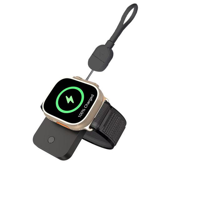 For Watch Magnetic Charger Portable 1500mAh Mini Power Bank Fast Charging for Series 10/9/8/7/6/5/4/SE/Ultra