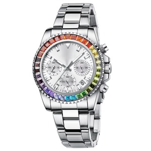 Drioshipping Nuevo Reloj de Negocios con Diamantes para Mujer, Reloj de Cuarzo a la Moda, Resistente al Agua - Product Image 1