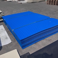 Mat de protection au sol modulaire en PE découpé pour plateforme de surface de charge lourde, équipement d'entretien de voies ferrées à grande vitesse