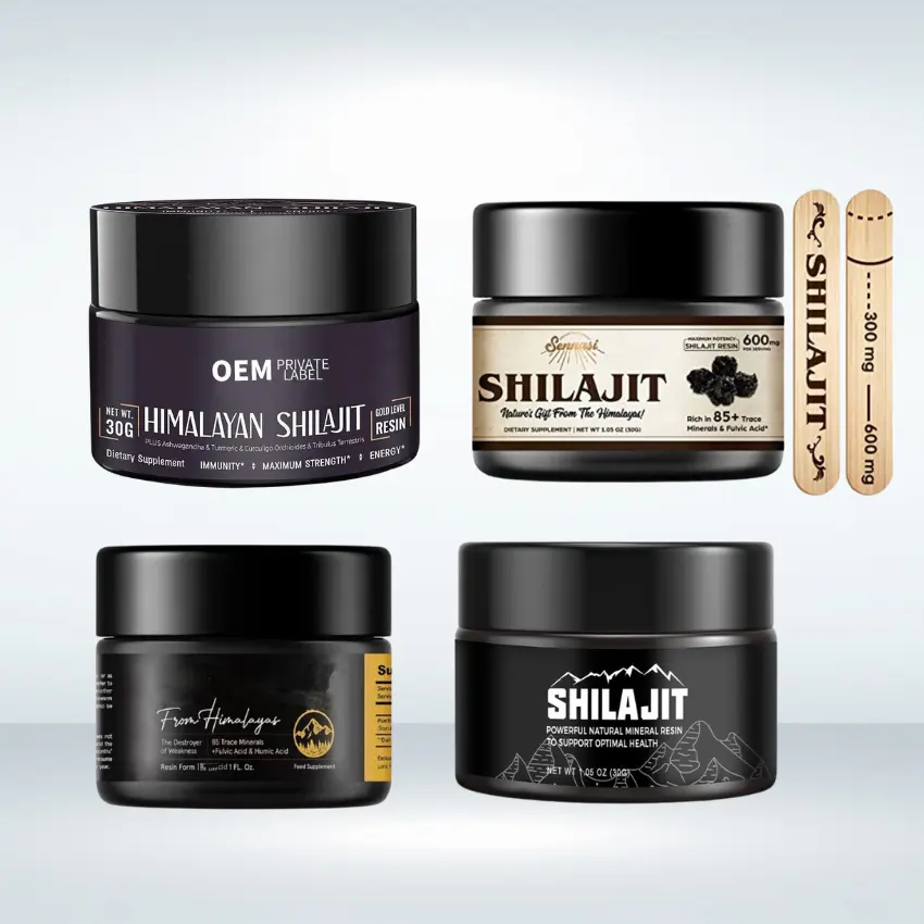 แคปซูล shilajit เรซินบริสุทธิ์ผลิตจากโรงงานในจีน