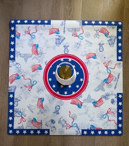 Alas Meja Mahjong Patriotik 4 Juli Anti-Selip Tahan Lama Alas Mah Jongg Amerika untuk Malam Permainan - Product Image 5