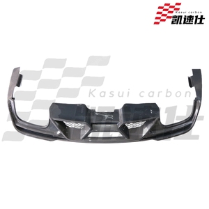 Pour <span class=keywords><strong>Ford</strong></span> <span class=keywords><strong>Mustang</strong></span> 2018-2020, style KSUI, séparateur de pare-chocs arrière en fibre de carbone, diffuseur arrière <span class=keywords><strong>GT</strong></span> - Product Image 2