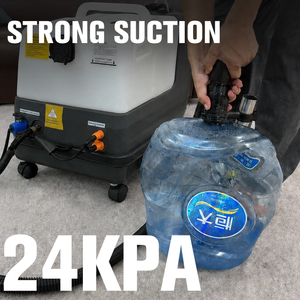 เครื่องทำความสะอาดไอน้ำแบบแห้ง 2800W ความจุ 9 ลิตร เครื่องทำความสะอาดไอน้ำแรงดันสูงแบบพกพา เครื่องสกัดอัลตราโซนิก สำหรับทำความสะอาดที่นอน โซฟา พรม รถยนต์ - Product Image 5