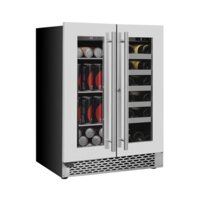 Refrigerador/Congelador Multifuncional VI46-2DB de Acero Inoxidable para Vinos y Bebidas, Fácil de Usar, para Debajo del Mostrador, para Uso Doméstico - Product Image 2