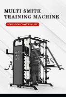 Personnalisation du support: Smith Machine, Power Cage avec système LAT-Pull Down, rack de squat tout-en-un pour la salle de sport à domicile, GY-9000