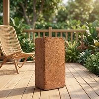 Brique de coco compressée 650g à faible teneur en EC, tourbe de coco lavée pour la culture des plantes, terreau pour potager, substrat hydroponique