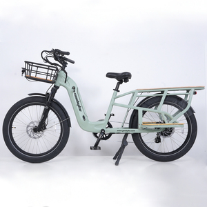 Vélo électrique Green <span class=keywords><strong>Pedel</strong></span> 24''3'' 50-55km ECargo Shimano 7 vitesses Batterie lithium 48V 15AH Frein à disque hydraulique 48V 250W Moteur arrière - Product Image 5