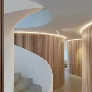 Smoke Oak <span class=keywords><strong>Akupanel</strong></span> Listones de madera Tablero insonorizado de pared Texturizado <span class=keywords><strong>Comprar</strong></span> paneles acústicos para revendedor - Product Image 5