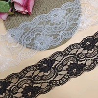 ERKOUMI Dentelle florale luxueuse en nylon, garniture douce tissée, multicolores, pour housse de coussin faite main, accessoire textile de maison DIY