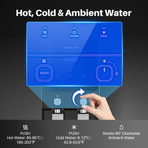 Depuratore d'Acqua da Tavolo YUNDA, Macchina Purificatrice d'Acqua Domestica Automatica RO con Dispenser d'Acqua Calda e Fredda - Product Image 4
