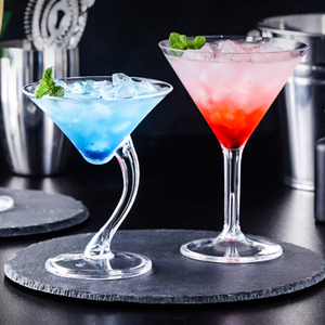 Verres à vin réutilisables en acrylique incassables fête Margarita <span class=keywords><strong>Martini</strong></span> Cocktail Champagne verre à vin vente chaude - Product Image 2