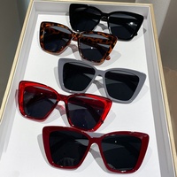 Gafas de Sol Cat Eye al por Mayor, Ligeras, Montura Completa, Unisex, Económicas, Versátiles, con Forma para Posar, Montura Grande