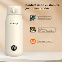 Bouilloire de voyage portable avec batterie rechargeable intégrée, tasse à eau intelligente pour extérieur, rechargeable par USB-C, mini tasse à eau électrique