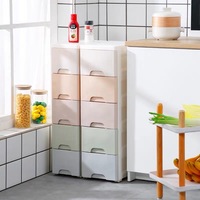 Boîtes de rangement plastique style européen, tiroirs, conteneurs de haute qualité pour vêtements, 1 pièce