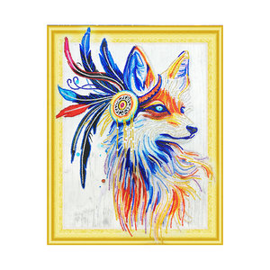 <span class=keywords><strong>Peinture</strong></span> <span class=keywords><strong>Diamant</strong></span> 5D DIY par Numéros, Motif Papillon et Méduse Colorés, pour Décoration Murale - Product Image 4