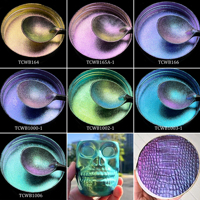 Poudre de Pigment Super Titane Caméléon Hypershift en Gros pour Revêtement, Résine Époxy, Fabrication de Vernis à Ongles, Teinture pour Savon, Bougies
