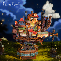 Tonecheer Vente en gros : Modèle d'assemblage 3D en bois, Château Anime Lumineux et Musical avec LED, pour Fournisseurs à long terme
