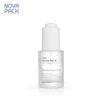 Nouveau flacon compte-gouttes à pompe en verre dépoli 30ml 50ml 60ml 80ml bouteilles de sérum en verre noir blanc bouteilles d'emballage de soins de la peau
