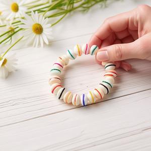 Set di braccialetti con perline Z Shell, 24 pezzi, gioielli multicolori in stile Boemia, per donne e ragazze, regalo - Product Image 3