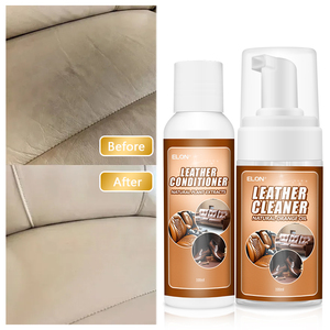 Kit de nettoyage et d'entretien pour <span class=keywords><strong>cuir</strong></span>, 100 ml, naturel, très vendu, éliminateur de taches pour <span class=keywords><strong>canapé</strong></span>, intérieur de voiture, siège - Product Image 5