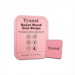 Tiras Orales para Mejorar el Estado de Ánimo, 30 Unidades, a Base de Plantas, Aptas para Veganos, Apoyo para el Descanso, Relajación, Alivio del Estrés, Rutina Nocturna Saludable, OEM/ODM - Product Image 1