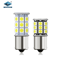 Ampoules LED pour voiture en gros 1156 P21W, ampoules LED BA15S, ampoules LED 1157 clignotant 5050 27SMD T20 W21W, feux de freinage pour véhicules