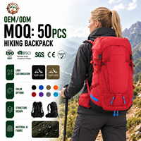 Sacs de sport décontractés ultra-légers, respirants, avec fermeture éclair, pour voyages en plein air, sac à dos de camping 55L