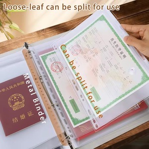 A4 tài liệu tổ chức: không thấm nước du lịch sổ tiết kiệm Ví với trong suốt zippered ngăn cho danh thiếp - Product Image 2