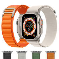 Bracelet de boucle alpine en polyester de tissu de nylon de haute qualité pour Apple Watch Bracelet de sport Ultra Band 49mm pour IWatch 10 9 8 7 6 5 SE